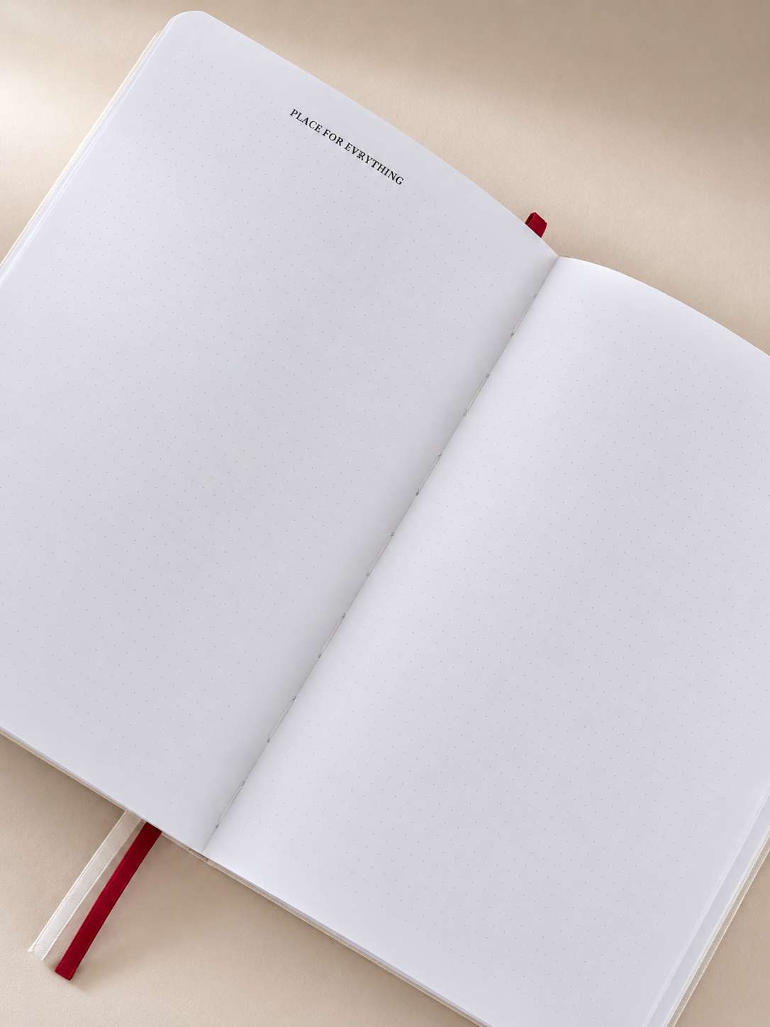Dotted notes spread with Place for Everything heading